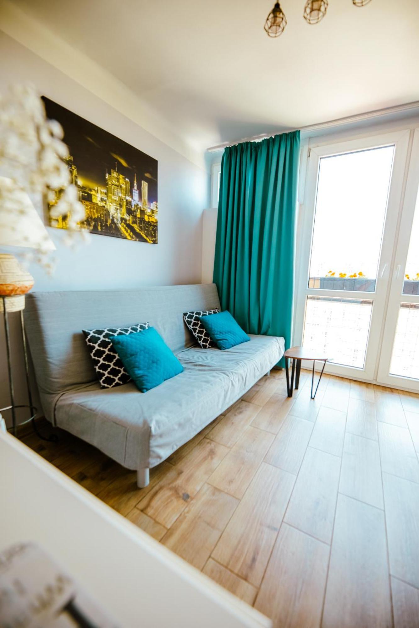 Bright 14Th Floor Central Home With Balcony & Views Варшава Екстериор снимка